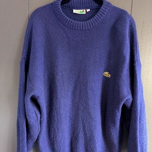 Vintage Lacoste Blue Sweater - Size L
